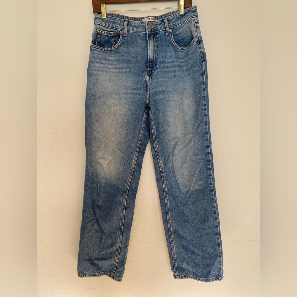 We the Free, wide leg, 90s fit, medium wash, mid rise, jeans, size 30